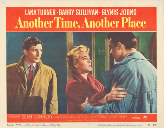 Another Time, Another Place 1958 original vintage lobby card