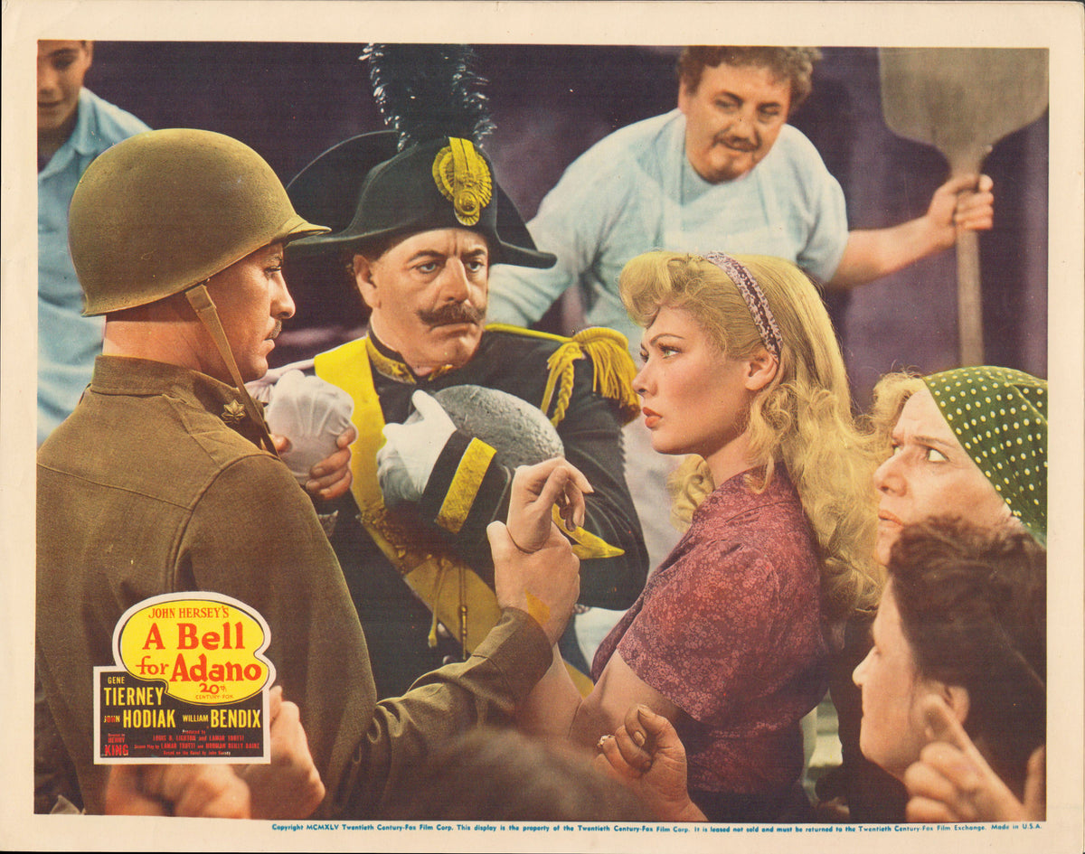 A Bell for Adano 1945 original vintage lobby card