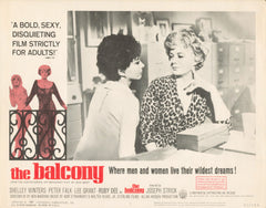 The Balcony 1963 original vintage lobby card