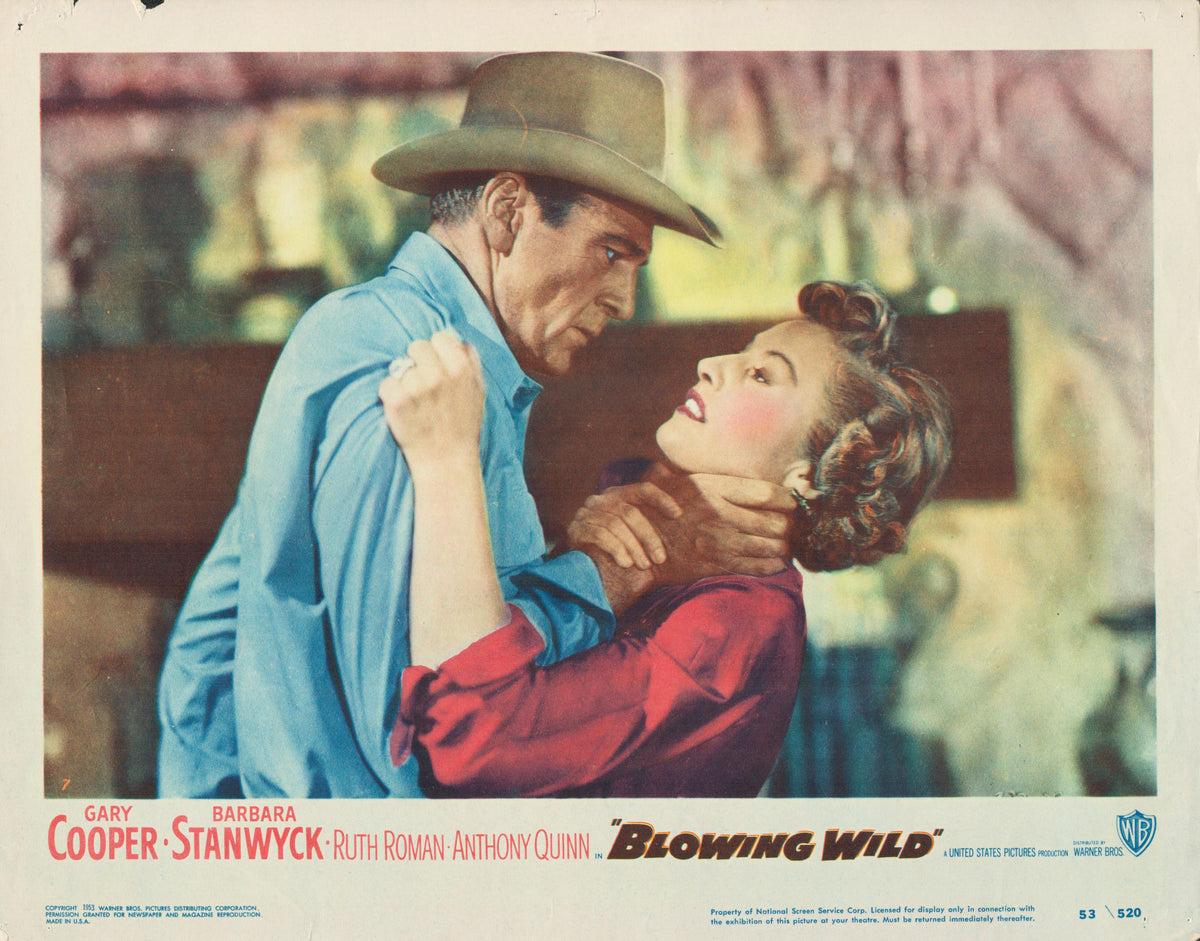 Blowing Wild  1953 original vintage lobby card