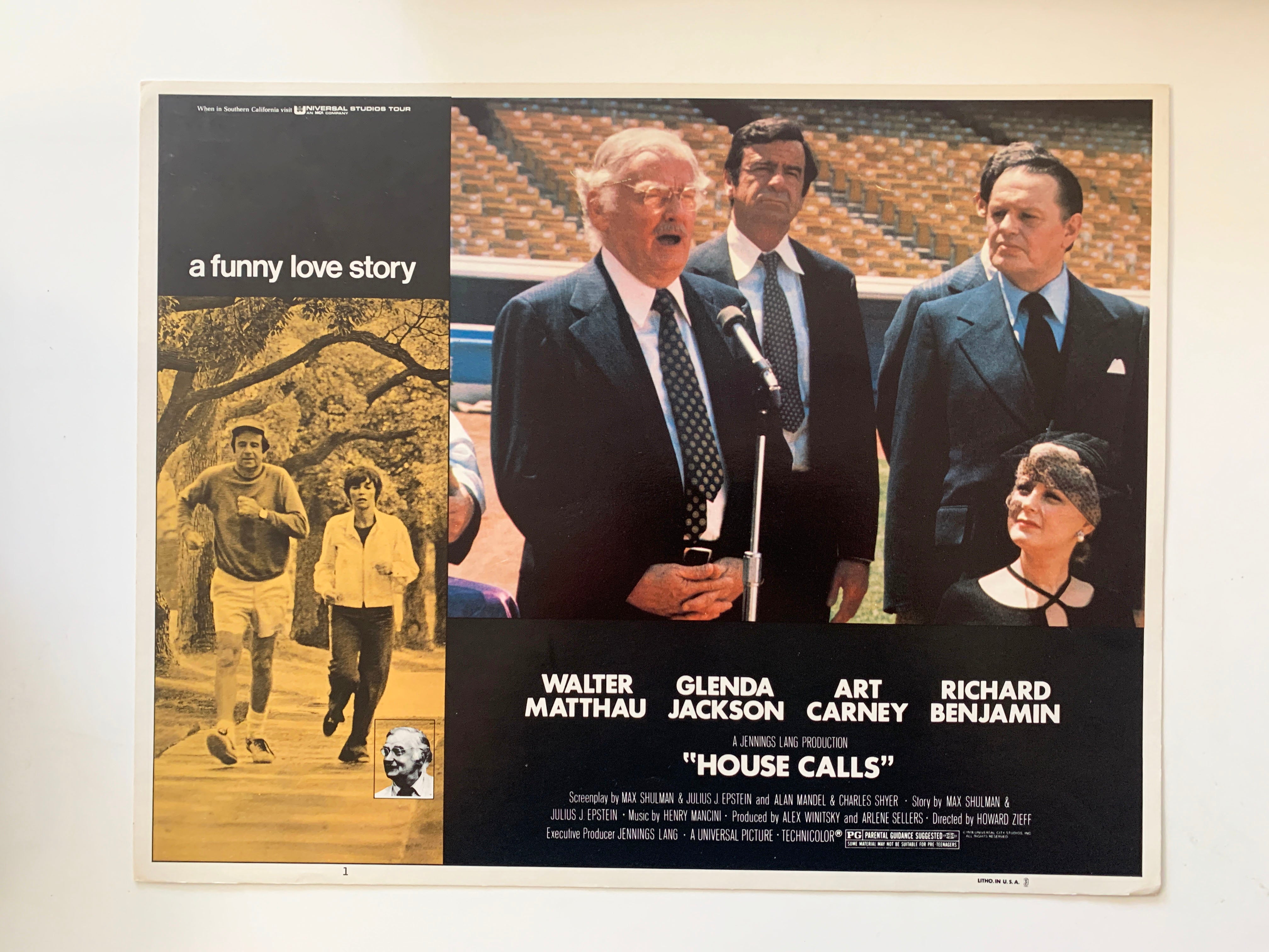 House Calls original 1978 vintage lobby card