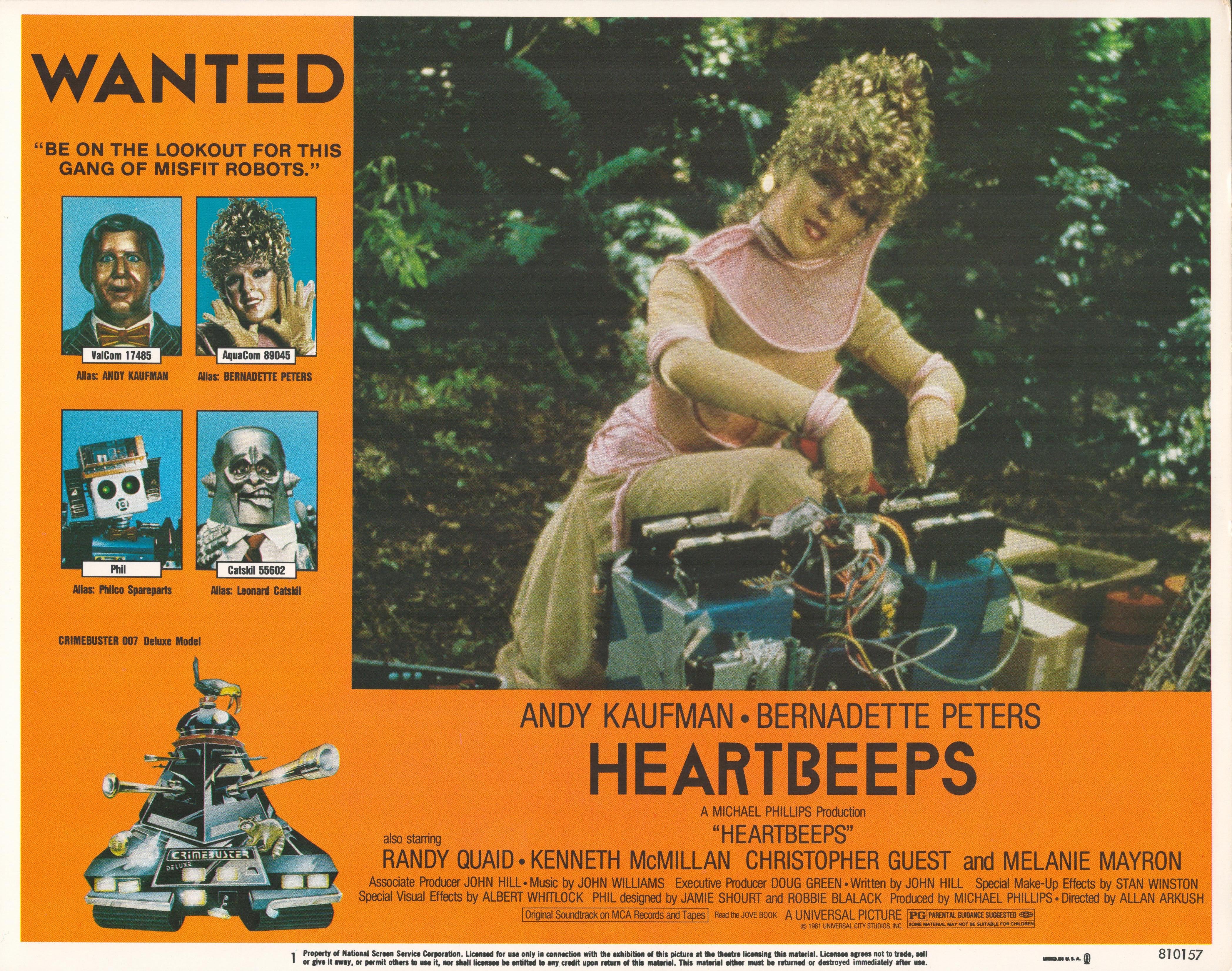 Heartbeeps set of 8 original lobby cards