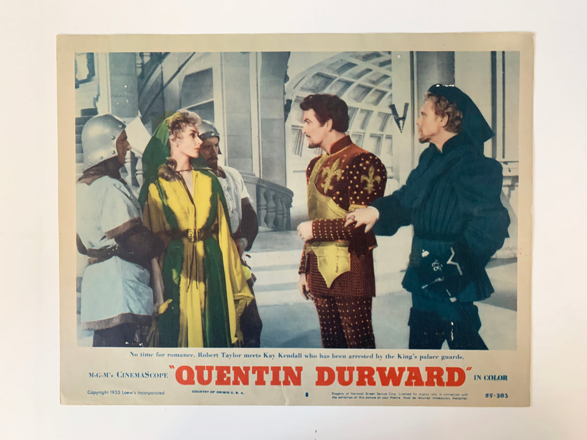 Quentin Durward original 1955 vintage lobby card