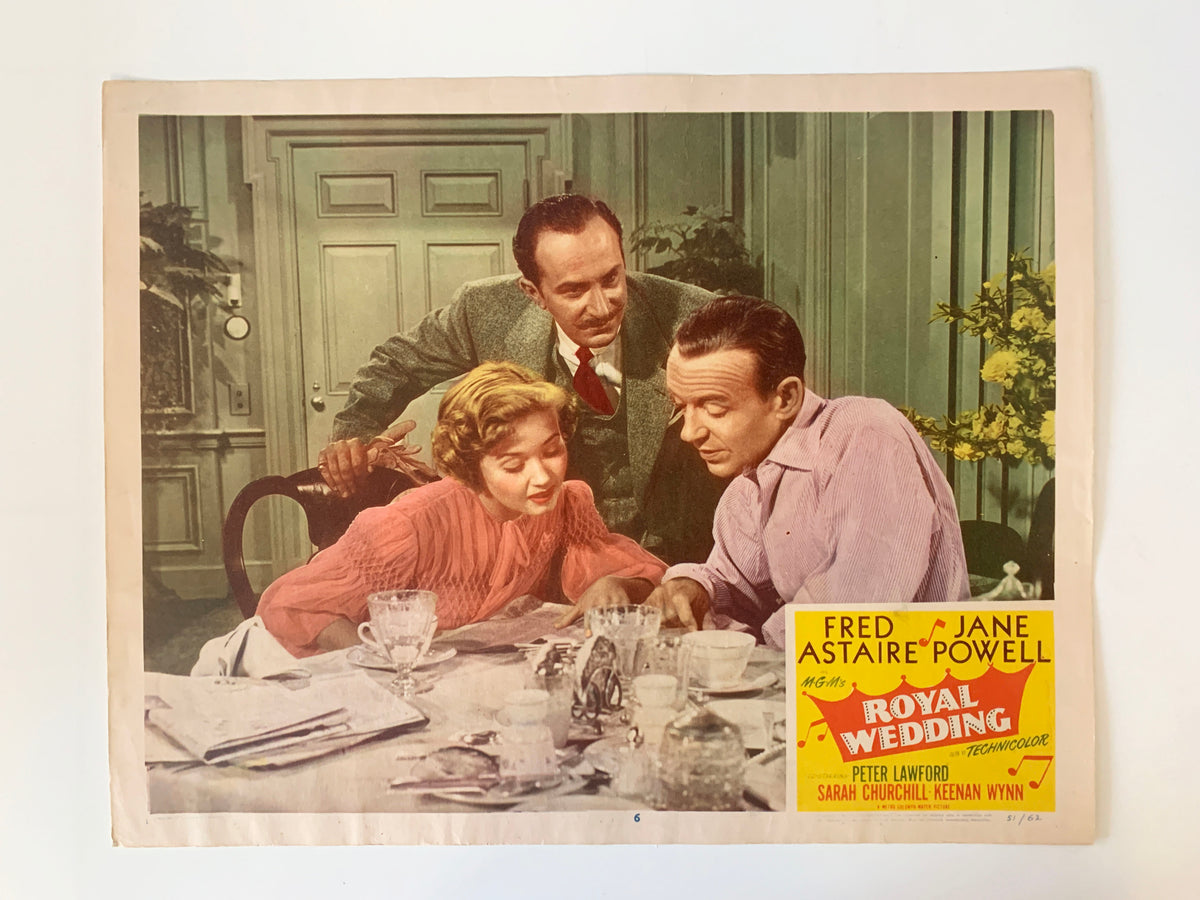 Royal Wedding original 1951 vintage lobby card