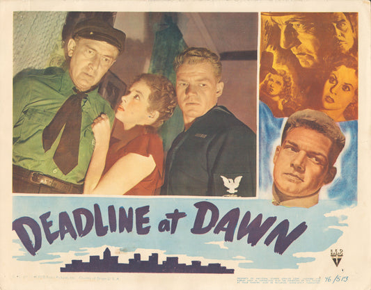 Deadline at Dawn 1946 original vintage lobby card