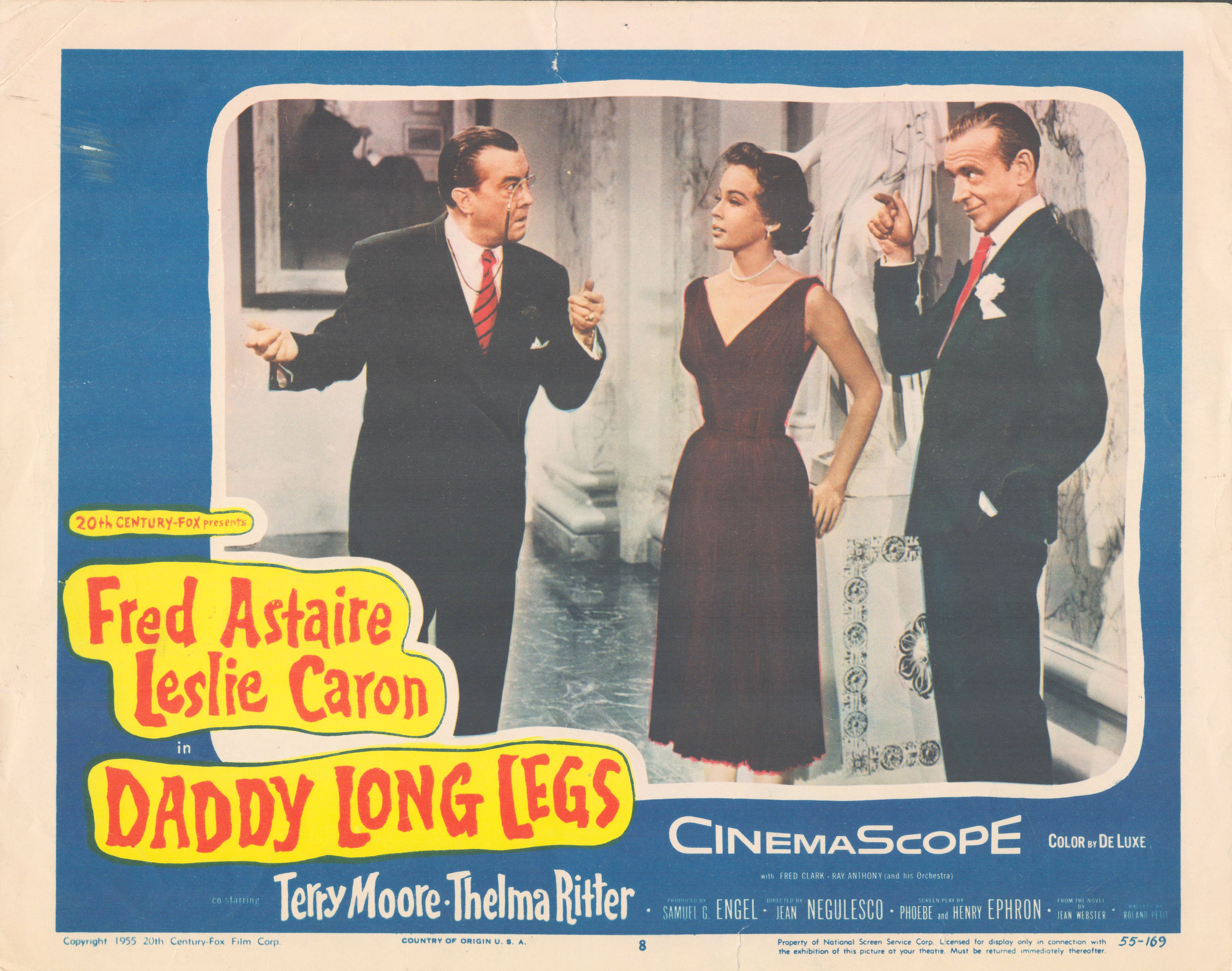 Daddy Long Legs 1955 original vintage lobby card