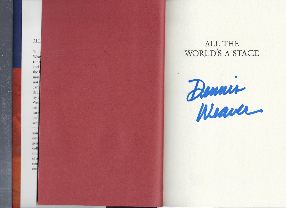 Dennis Weaver signed book