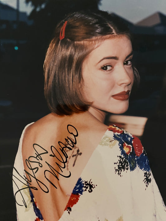 Alyssa Milano signed photo