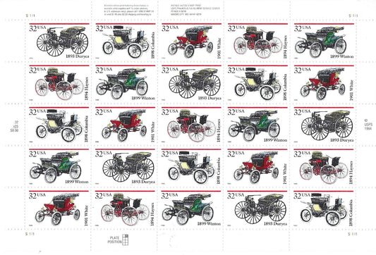 Antique Automobiles Stamps