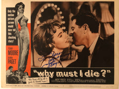 Why Must I Die? signed lobby card