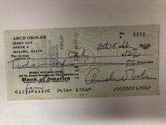 House on Fire first edition and personal check