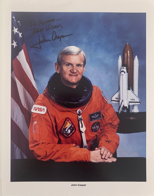 Astronaut John Casper signed photo. GFA Authenticated