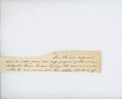 Abraham Lincoln historical cut. GFA Authenticated