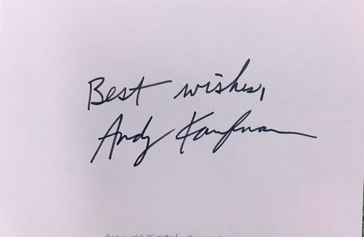 Andy Kaufman original signature