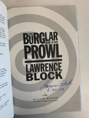 The Burglar on the Prowl Lawrence Block signed first edition book