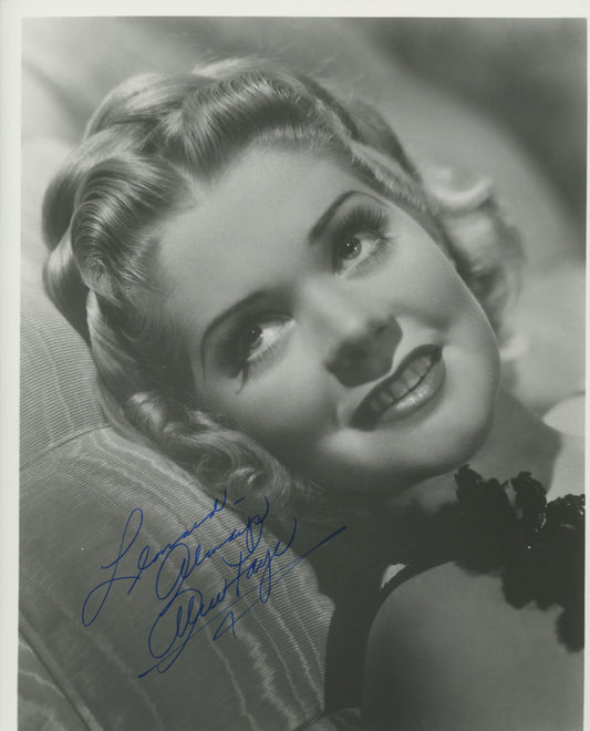 Alice Faye signed photo