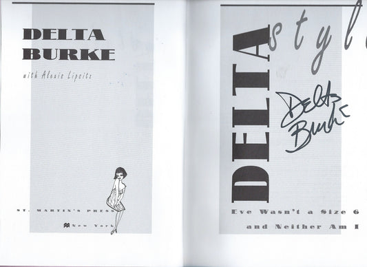 Delta Burke signed book