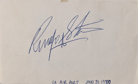 Ringo Starr Signature Cut. GFA Authenticated