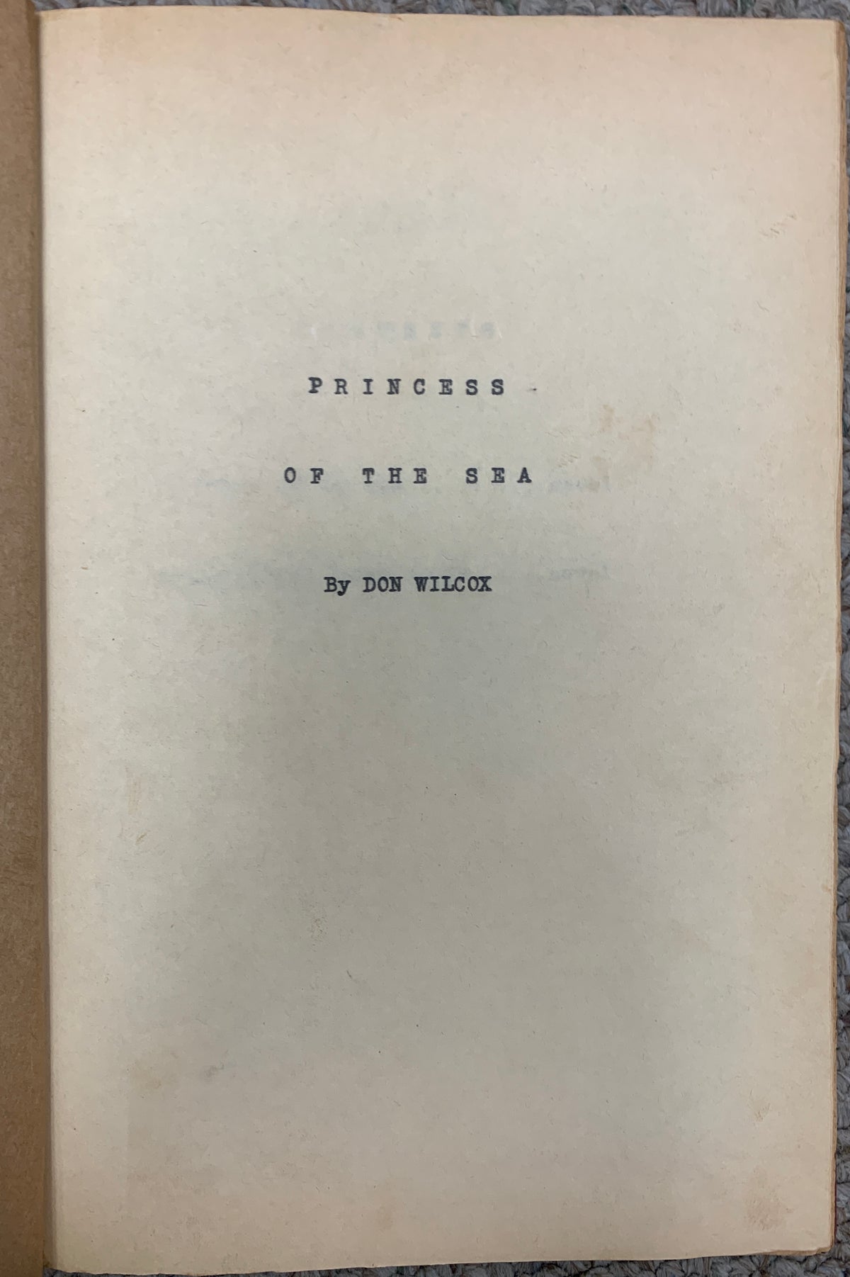 Princess Of The Sea vintage hardback