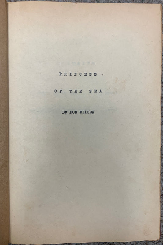 Princess Of The Sea vintage hardback