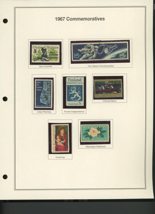 1967 United States Commemorative Stamp Set