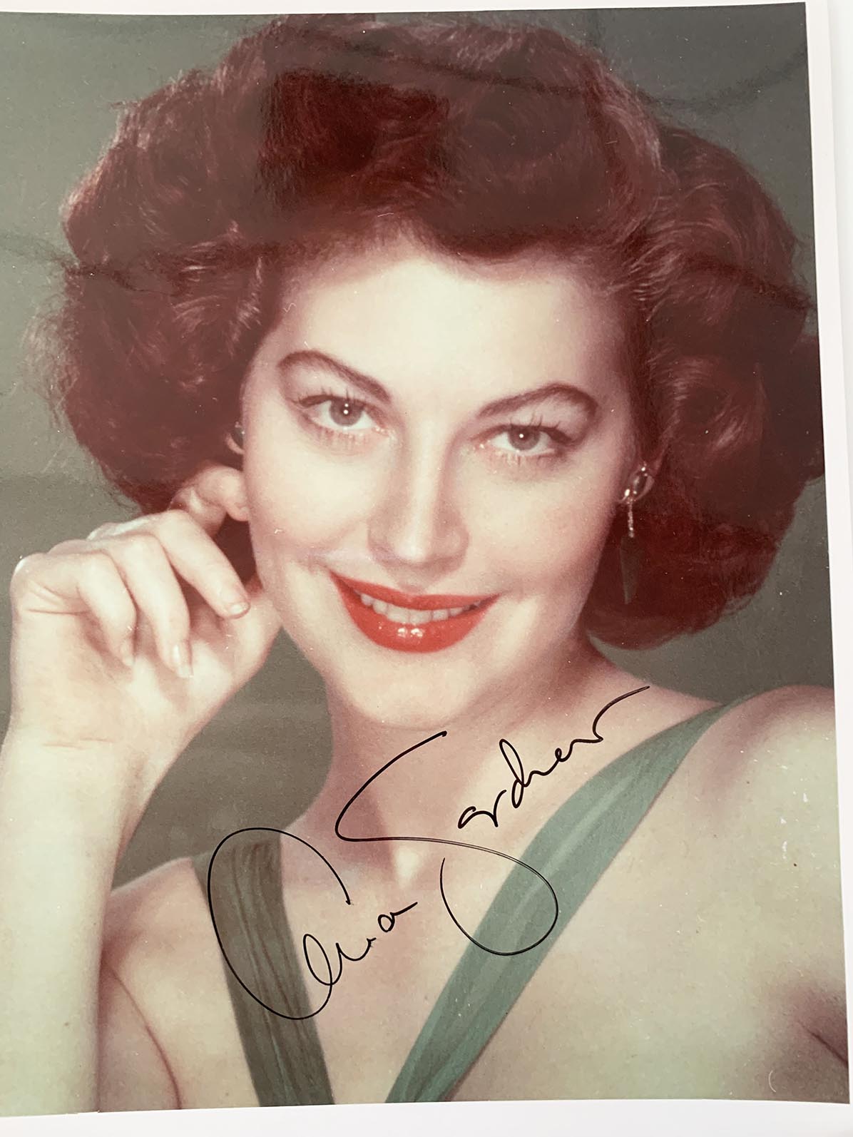 Ava Gardner signed photo