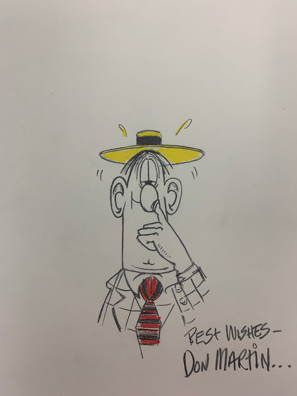 Don Martin signed sketch