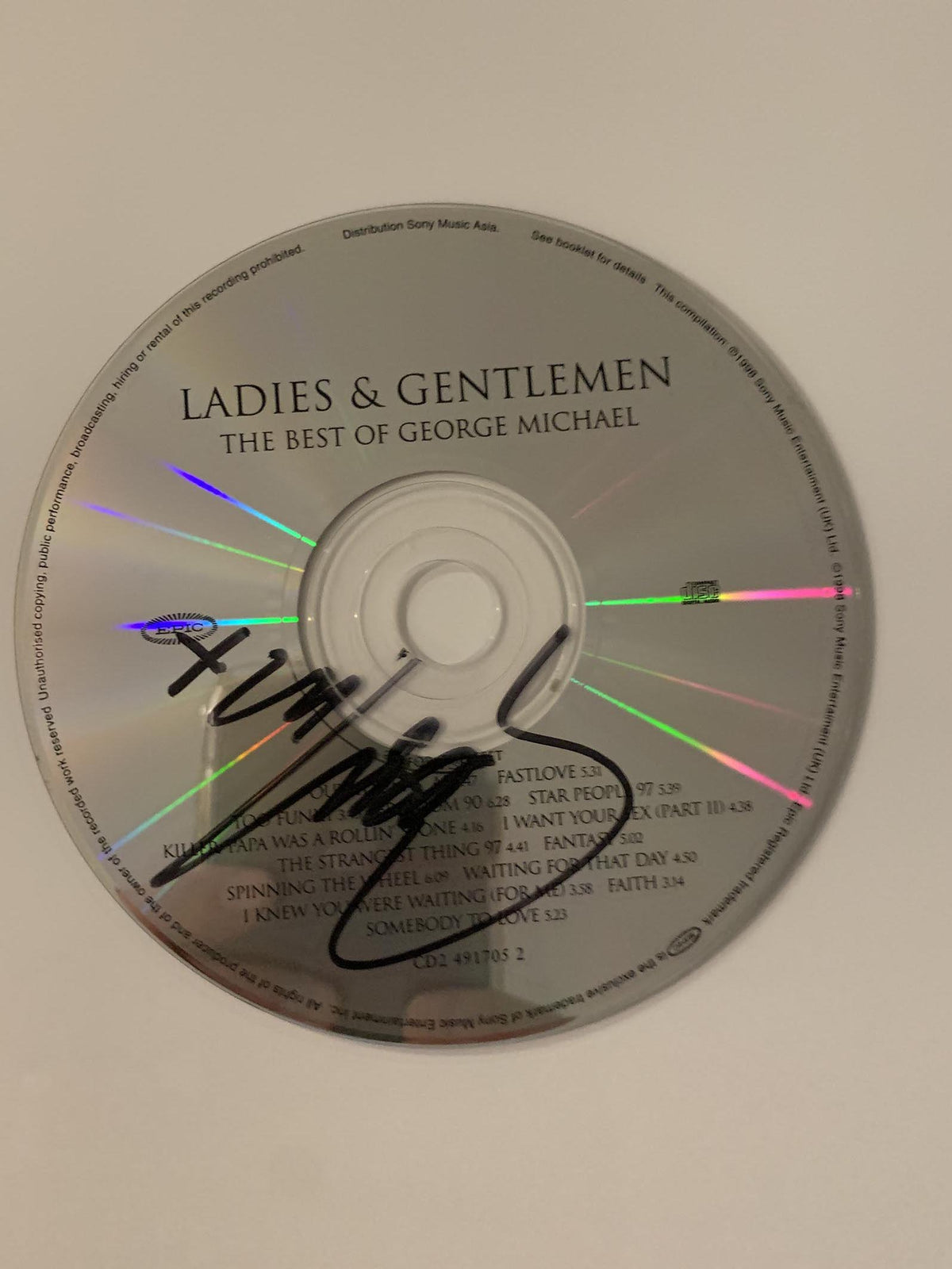 The Best Of George Michael signed cd