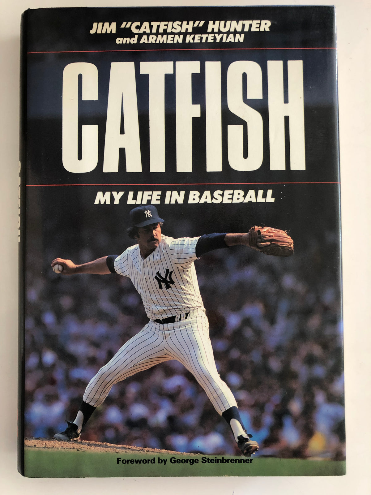 Catfish: My Life in Baseball book signed by Jim Catfish Hunter