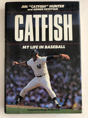 Catfish: My Life in Baseball book signed by Jim Catfish Hunter