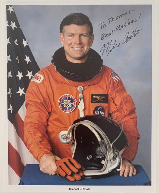 Astronaut Mike Coats signed photo