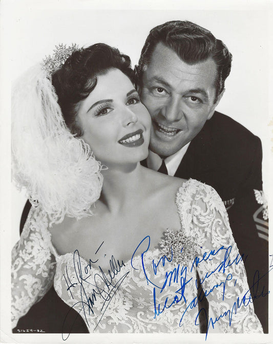 Ann Miller and Tony Martin signed movie photo