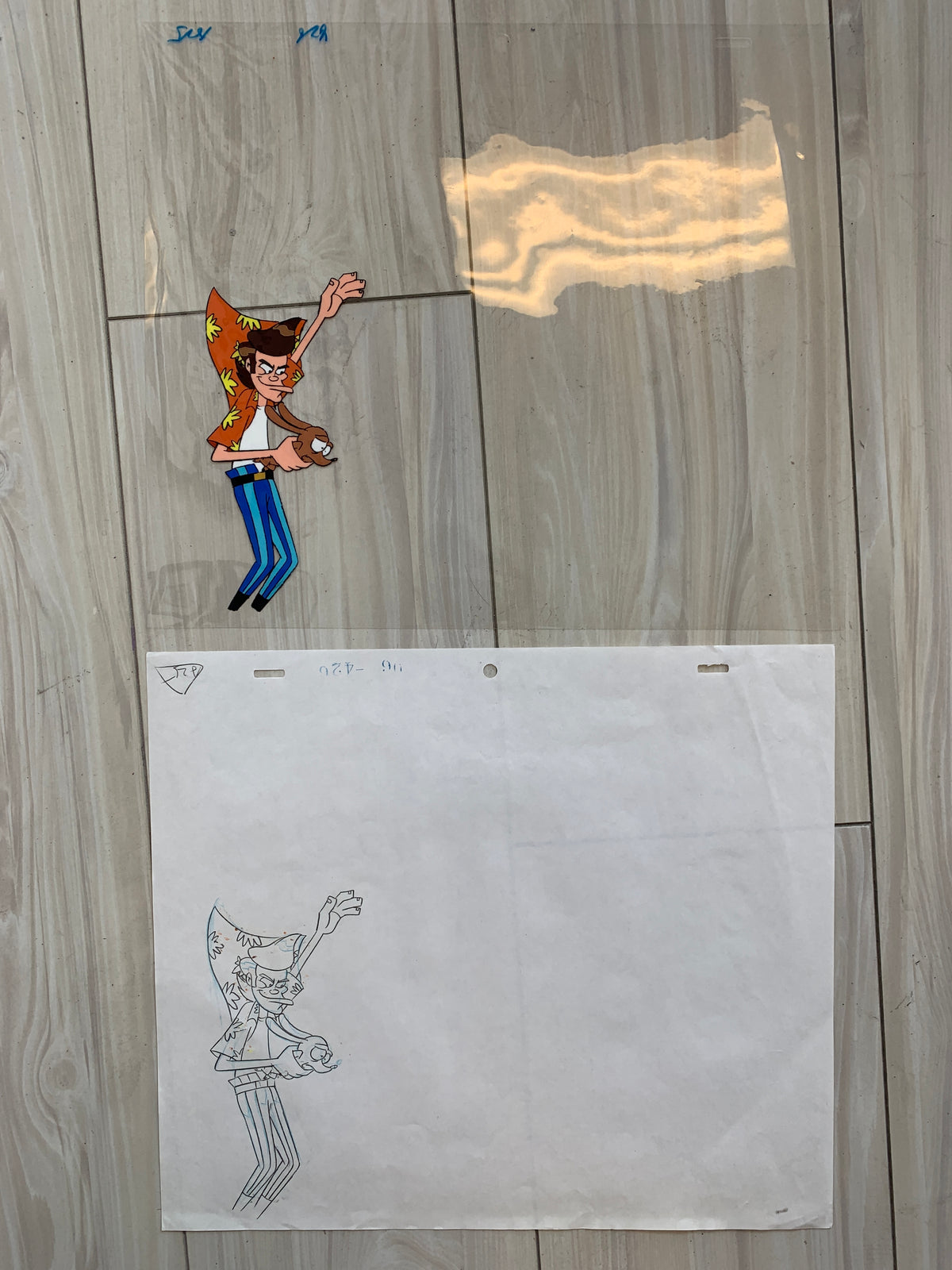 Ace Ventura original artwork and cel