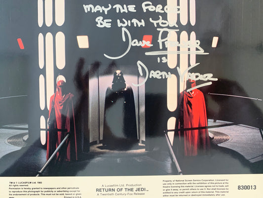 Return of the Jedi lobby card signed by David Prowse