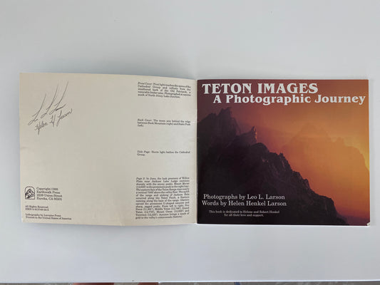 Teton Images signed book