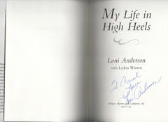 My Life in Heels Loni Anderson signed book