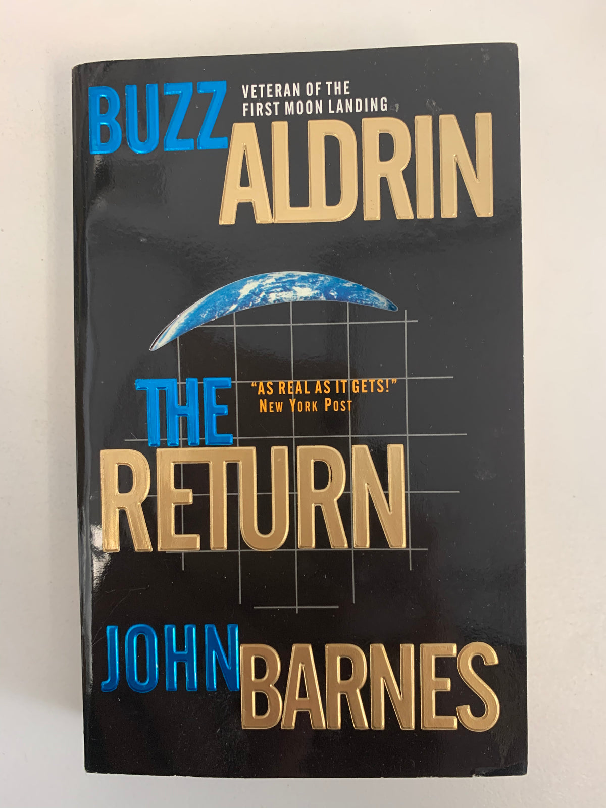 Astronaut Buzz Aldrin autographed The Return of John Barnes book