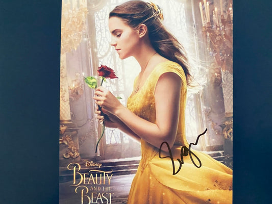 Beauty and the Beast Emma Watson signed movie photo