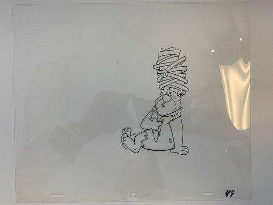 The Flintstones original hand drawn artwork for cartoon