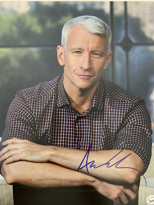 Anderson Cooper signed photo