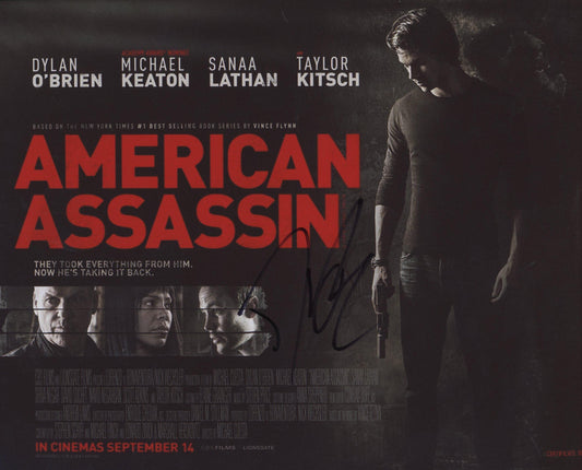 American Assassin Dylan O'Brien signed poster