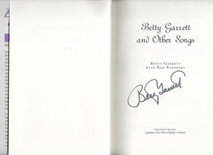 Betty Garrett and Other Songs: A Life on Stage and Screen signed book