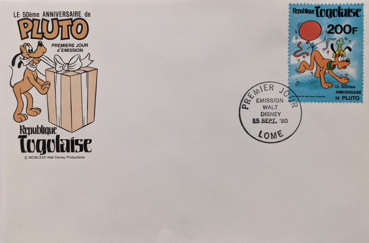 1980 Togo Pluto's 50th Anniversary First Day Cover