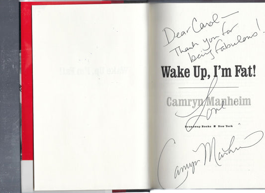 Wake Up, I'm Fat! Camryn Manheim signed book