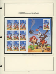 2000 Commemoratives:  Wile E. Coyote and Road Runner Stamp Sheet