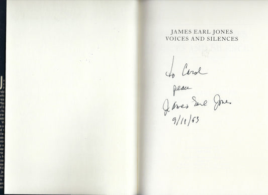 Darth Vader James Earl Jones signed book