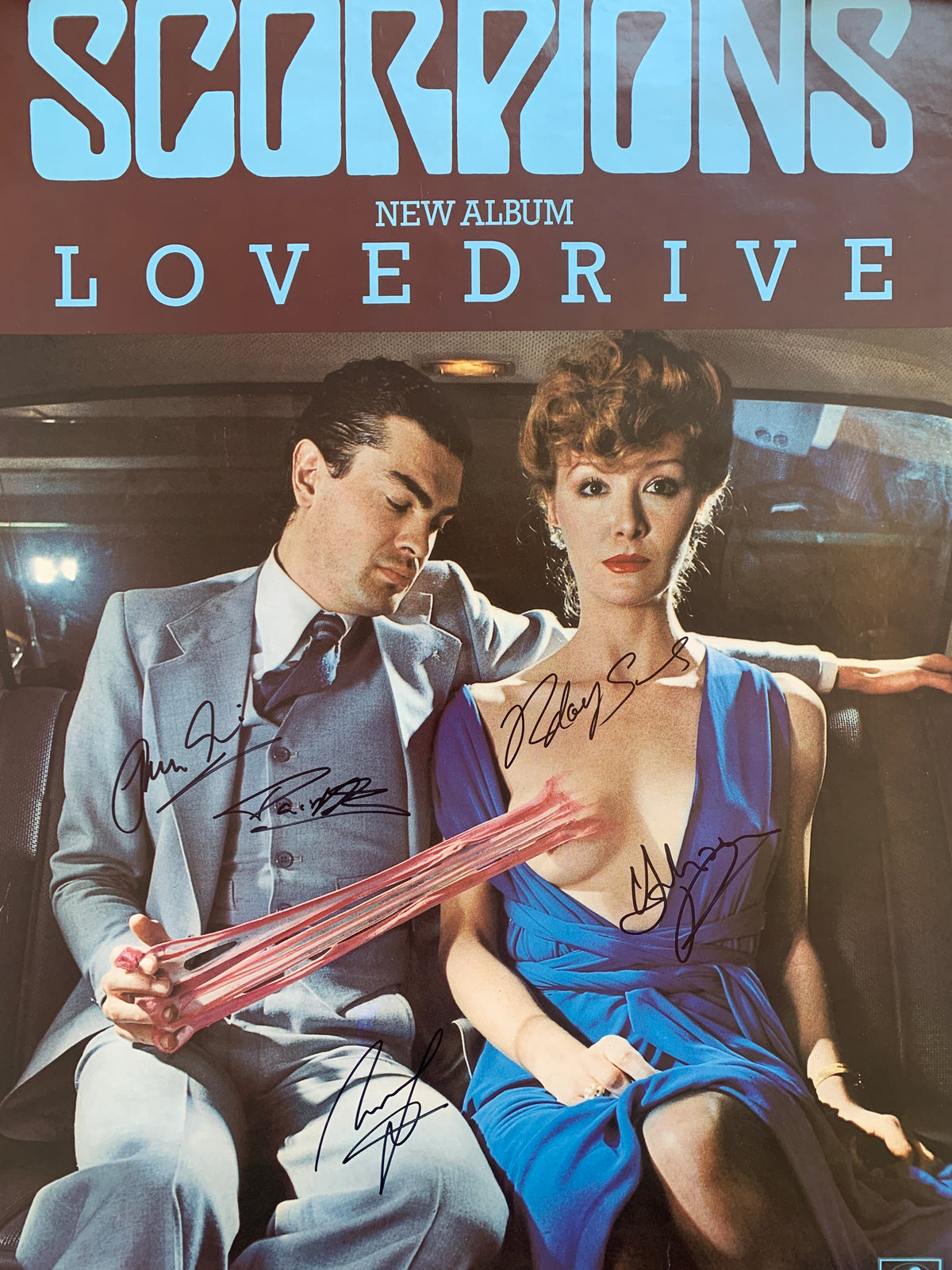 Scorpions "Lovedrive" signed Poster