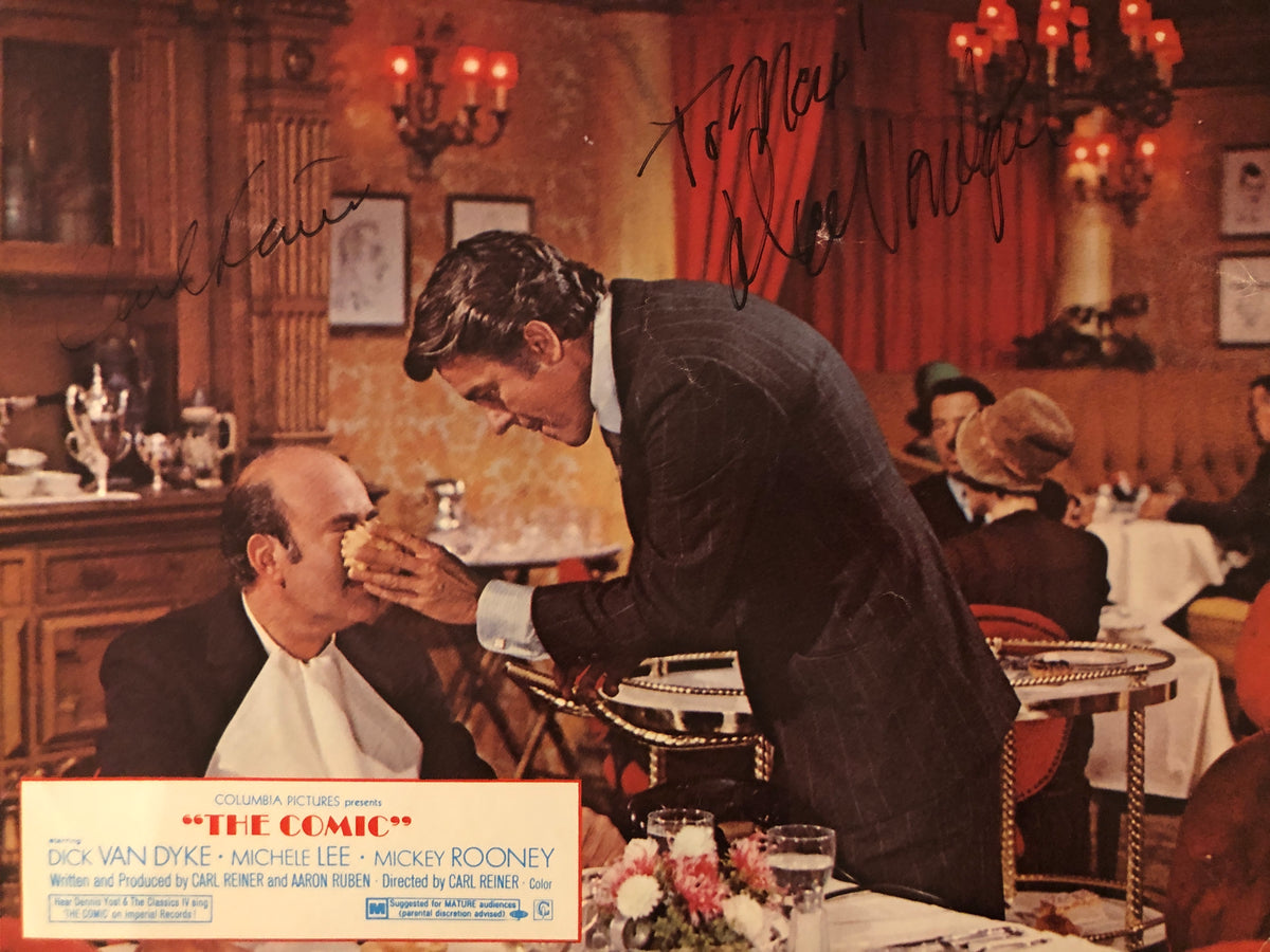 The Comic signed lobby card