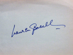 Bacall, Lauren  5 x 4 Signature Strip