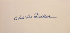 Becker, Charles  6 x 2 3/4 Signature Strip